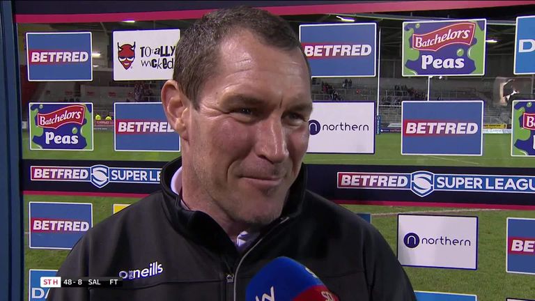 St Helens coach Kristian Woolf was full of praise for his team