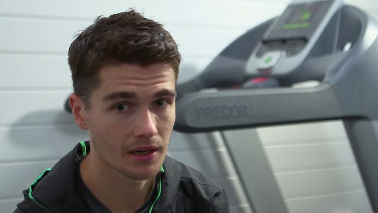 Britain's Callum Hawkins explains how a garden shed is helping him to win a medal in the marathon at the Tokyo Olympics