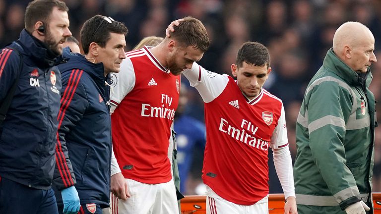 Chambers required surgery after suffering a knee injury against Chelsea at the Emirates