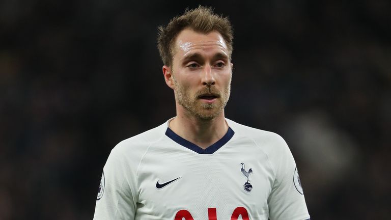 Christian Eriksen has started just 10 Premier League games for Spurs this season
