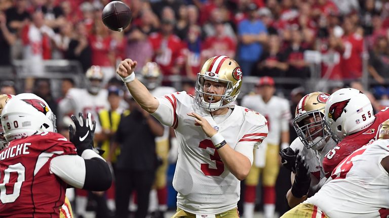 C.J. Beathard has started 13 games for San Francisco under Kyle Shanahan