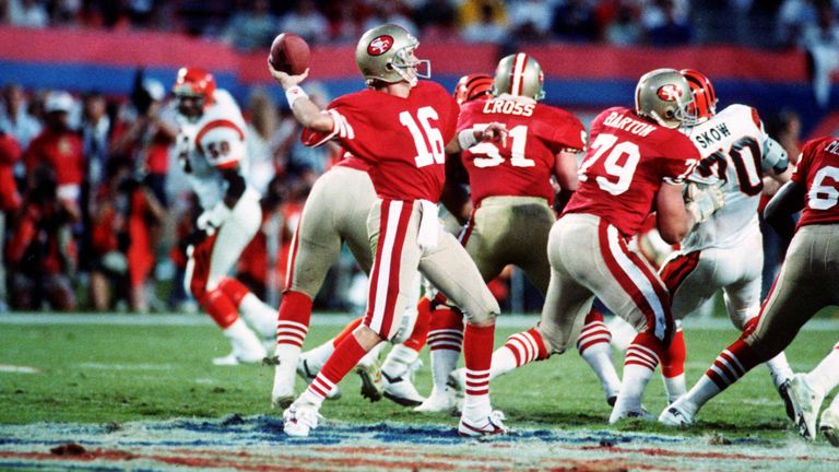 Los 49ers lograron múltiples victorias en el Super Bowl con Joe Montana y compañía