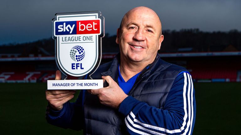 John Coleman of Accrington Stanley won the Sky Bet League One Manager of the Month award for December