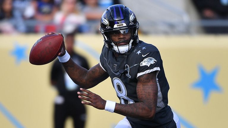 Lamar Jackson lideró la AFC con 185 yardas aéreas y dos touchdowns