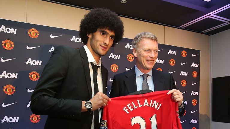Fellaini was Moyes' marquee signing during his summer at Manchester United