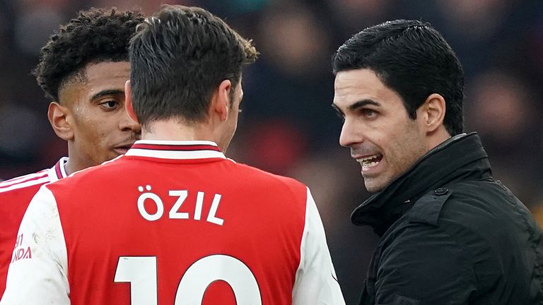 Mesut Ozil has not played for Arsenal since the season resumed