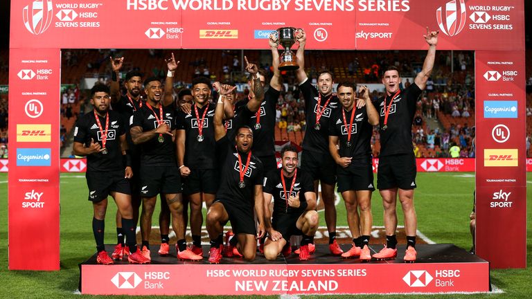 New Zealand's men celebrated a home triumph in Hamilton