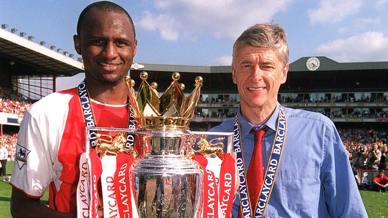 Patrick Vieira fue una figura clave en la temporada de 'Invincibles' en el Arsenal