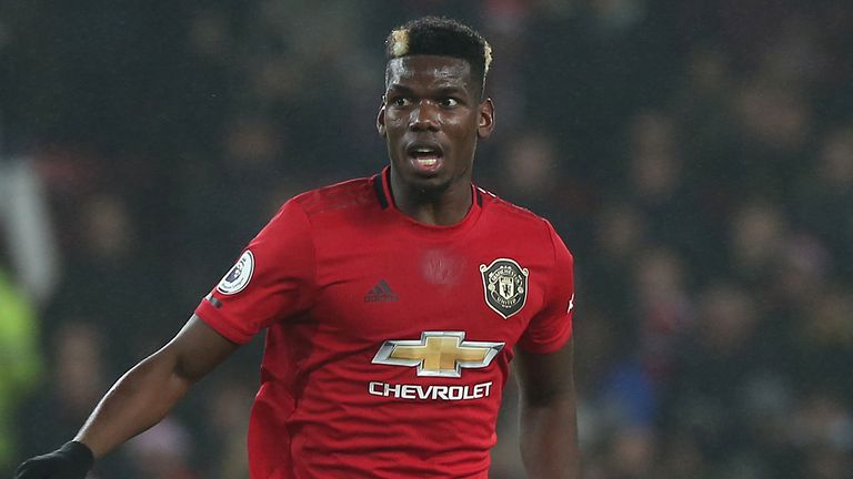 Paul Pogba is one of several first-team players out injured for Manchester United