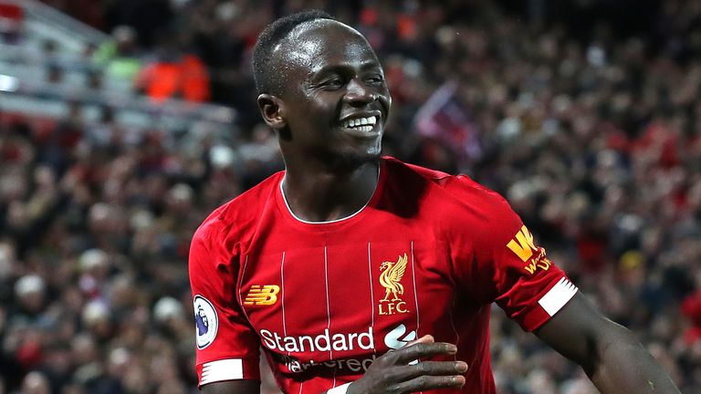 Sadio Mane celebra su gol contra el Sheffield United