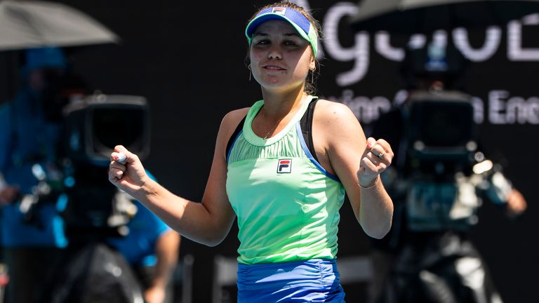 Sofia Kenin llegó a su primera semifinal de Grand Slam