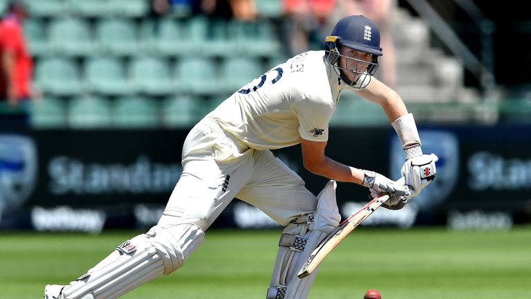 Zak Crawley top-scored with 44 for England on day one in Port Elizabeth