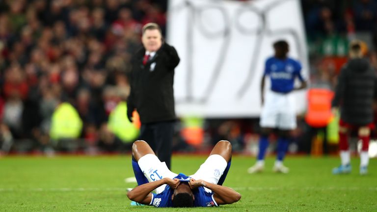 Everton's wait for a trophy will extend to a 26th year after defeat at Anfield