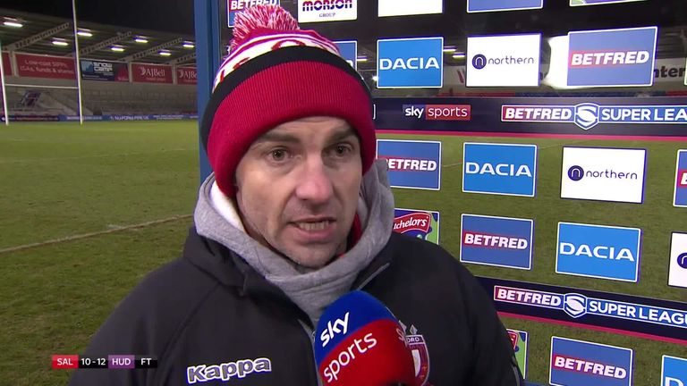 Salford head coach Ian Watson was not too downhearted after the defeat at home to Huddersfield