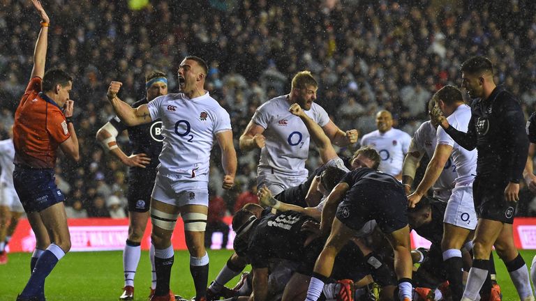 England scored the only try of the game through Ellis Genge