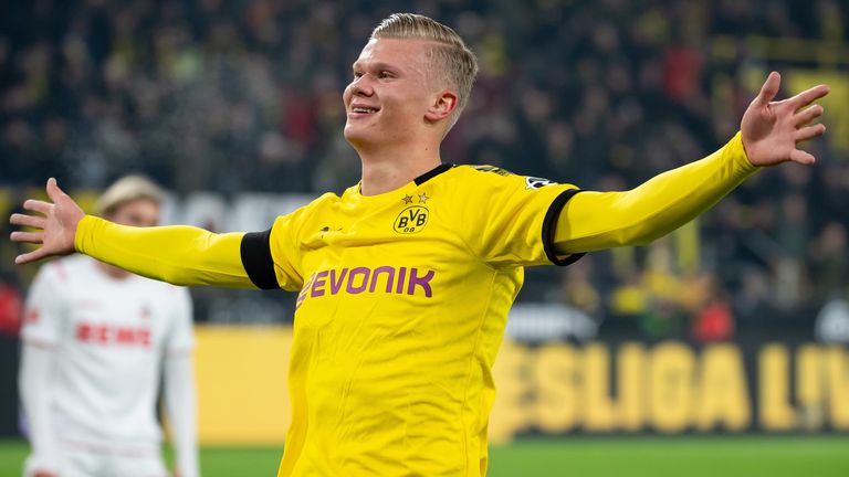 Haaland has eight goals in just five games for Dortmund
