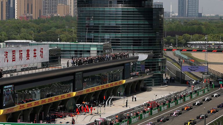 The Chinese Grand Prix is held at the Shanghai International Circuit