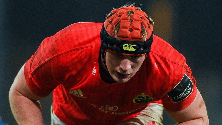 Gavin Coombes helped Munster seal a bonus-point win over Scarlets