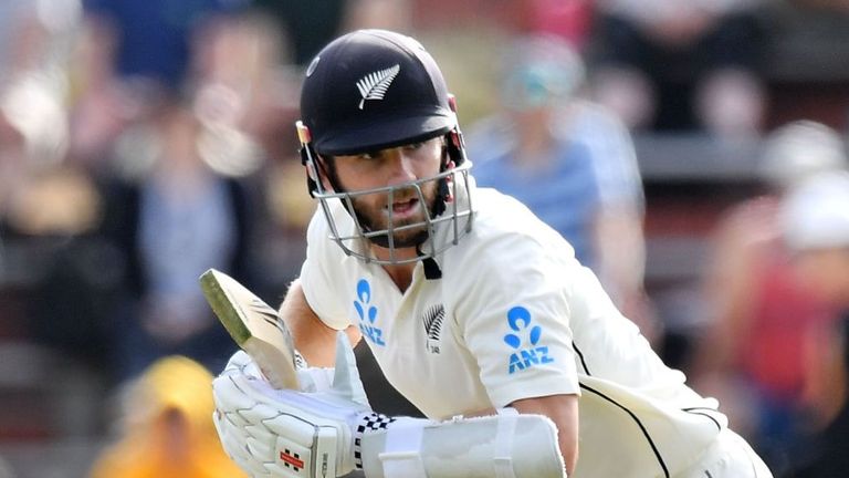 El capitán de Nueva Zelanda, Kane Williamson, hizo una prueba número 32 en el segundo día de la primera prueba contra India