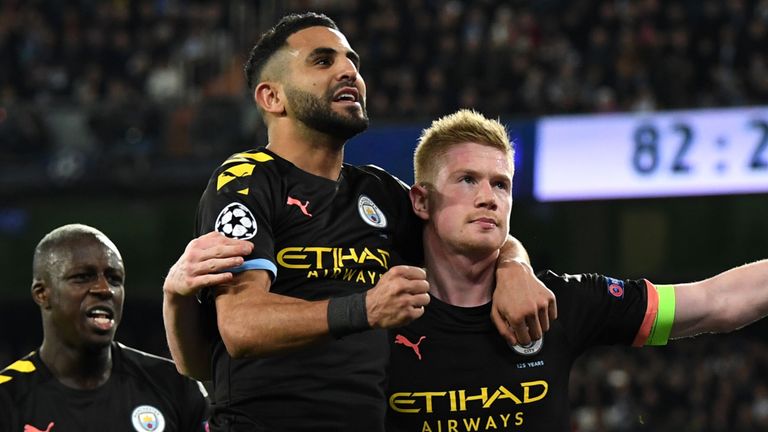 Manchester City hold a 2-1 lead over Real Madrid in the last 16 of the Champions League
