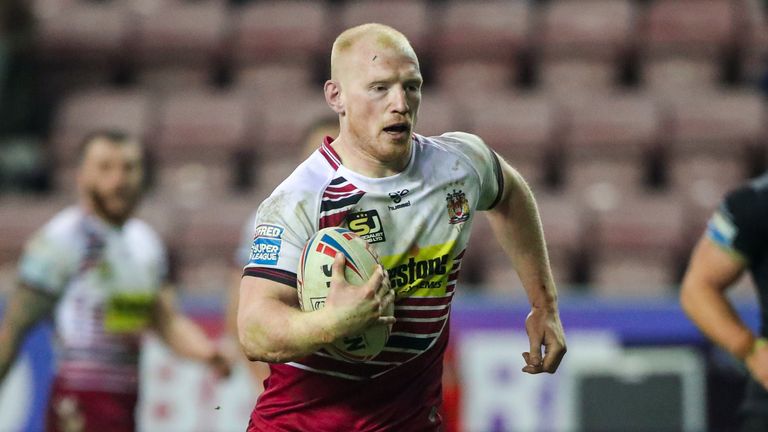 Liam Farrell is chasing his 100th Wigan try