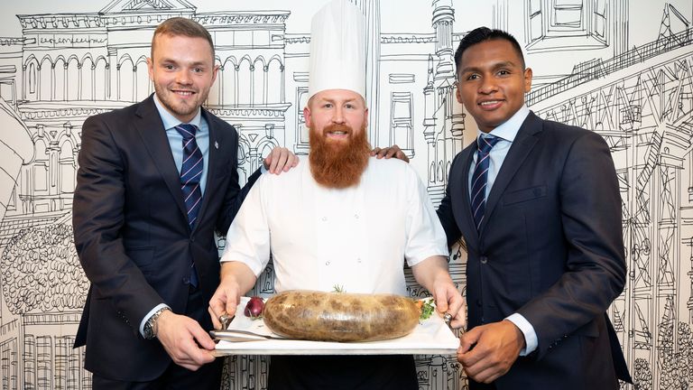 Morelos also revealed he has found a love for haggis, having never tried it before he joined Rangers