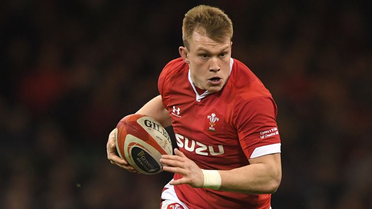 Saracens centre Nick Tompkins starts starts at 13 for Wales in what will be his full Test debut