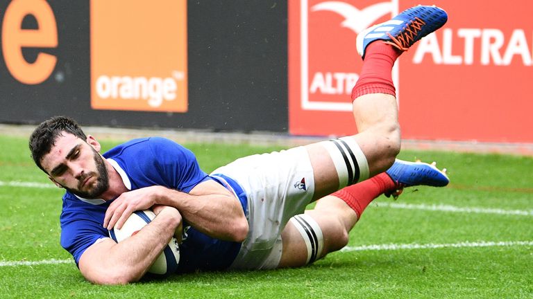 France captain Charles Ollivon scored a second first try to put his side 17-0 ahead