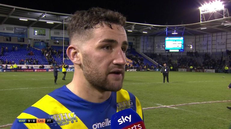 Man of the match Toby King said Warrington were in desperate need of their victory over Castleford.