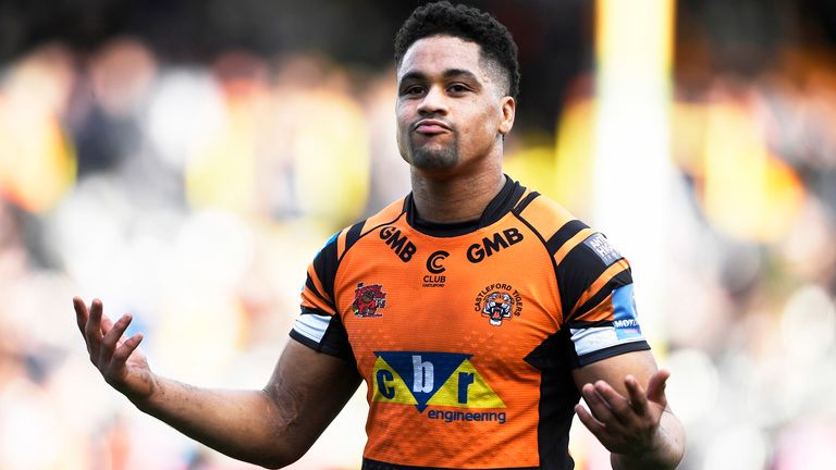 Derrell Olpherts notched two superb first-half tries for the Tigers 