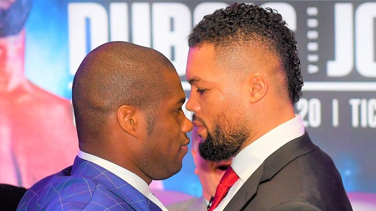 Dubois was scheduled to fight Joyce
