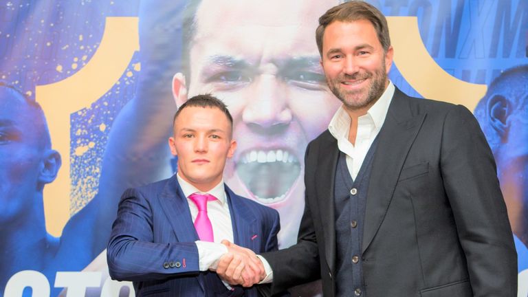 El promotor Eddie Hearn ha estado planeando la próxima pelea de Warrington