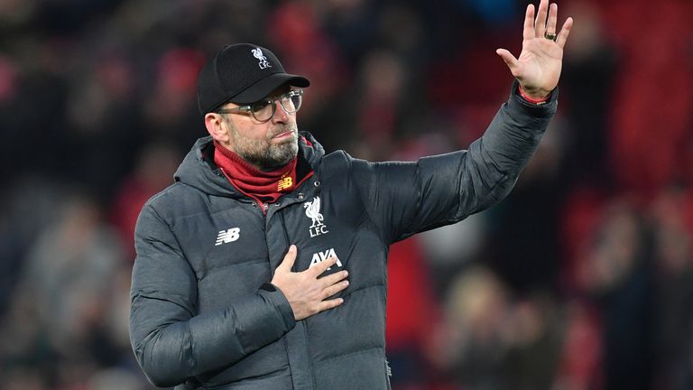 Jurgen Klopp's Liverpool are just two wins away from the Premier League title
