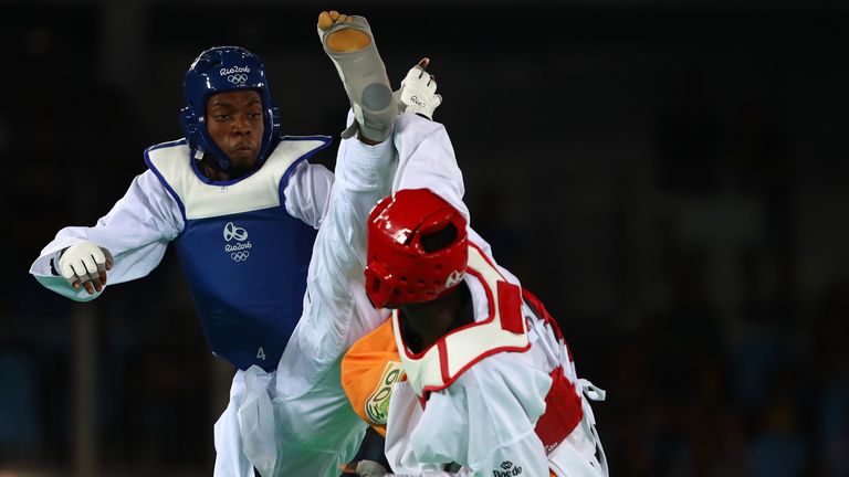 Muhammad lost out to Cheick Sallah Cisse of the Ivory Coast in the Men's Taekwondo -80kg final in Rio