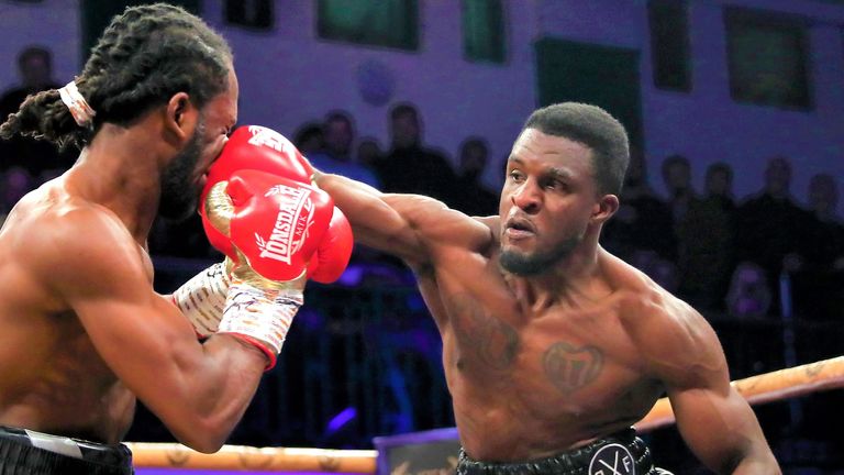 Davies displayed his power as he stopped Ofori in the semis