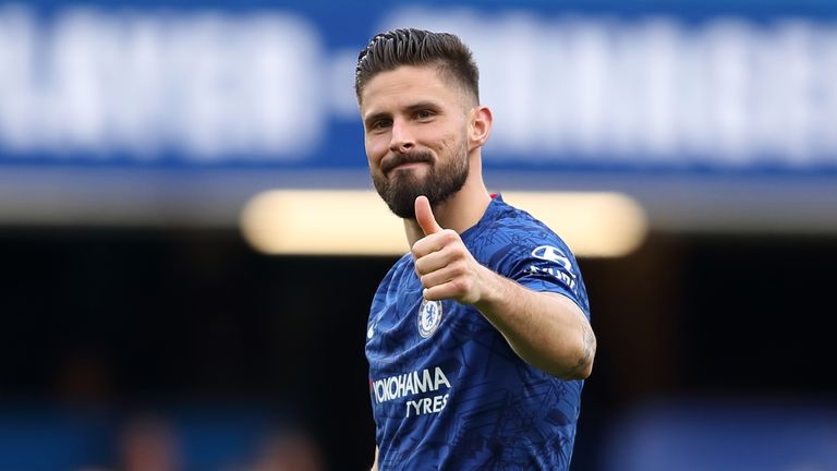 Olivier Giroud is one of a number of Premier League players whose contract is due to expire at the end of June