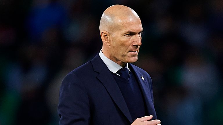 Zinedine Zidane has two years left on his contract at Real Madrid