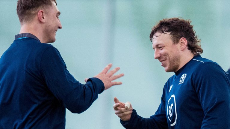 Scotland flankers Jamie Ritchie (left) and Hamish Watson