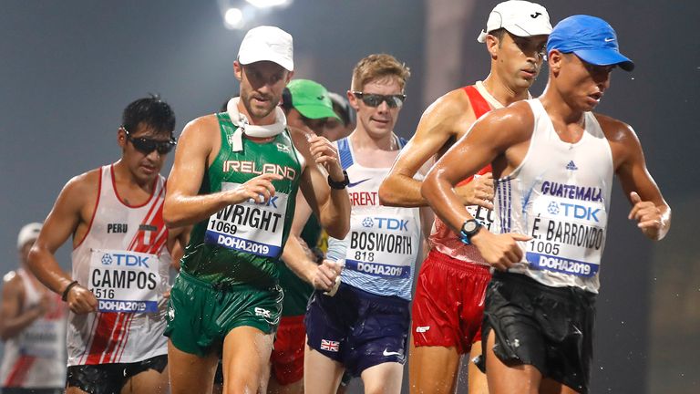 A Tokyo 2020 medal contender, Bosworth finished seventh in the 20km race walk at the World Championships in Doha last October