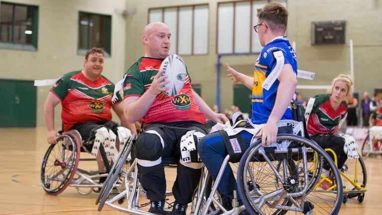 Wheelchair rugby league will feature alongside the men's and women's World Cups next year
