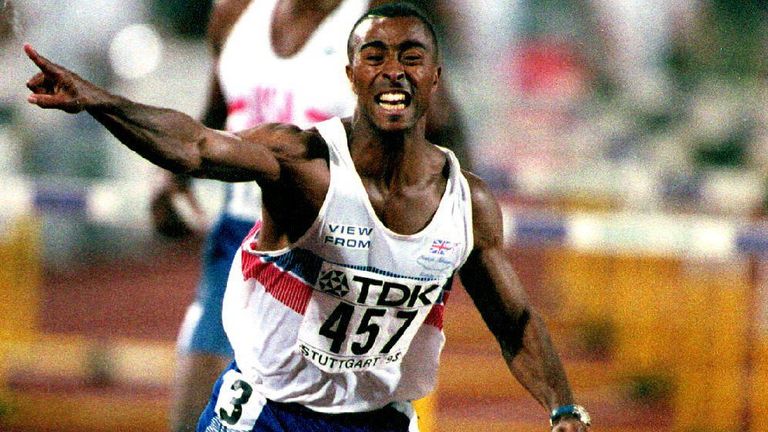 Colin Jackson won 110m hurdles gold for Great Britain at the 1993 World Athletics Championships in Stuttgart in 12.91 seconds - a world record that stood for over 12 years