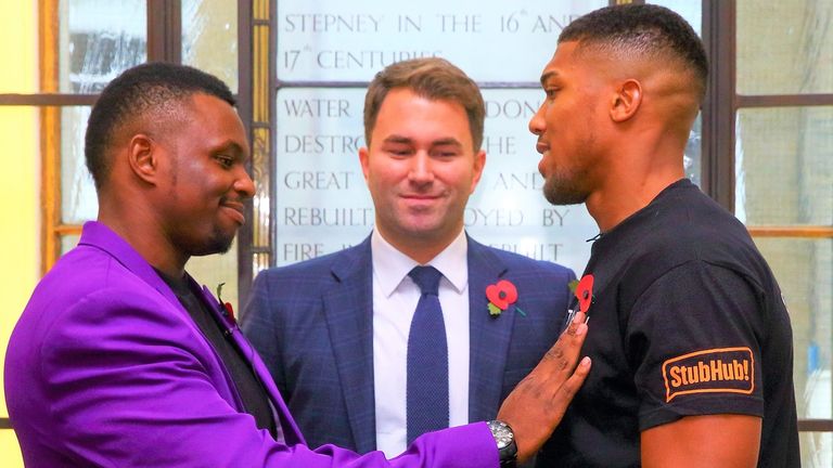 Eddie Hearn was planning a British battle between Whyte and Anthony Joshua