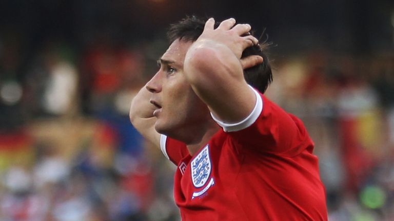 El 'gol' de Lampard no se dio, ya que Inglaterra perdió 4-1 ante Alemania en Sudáfrica