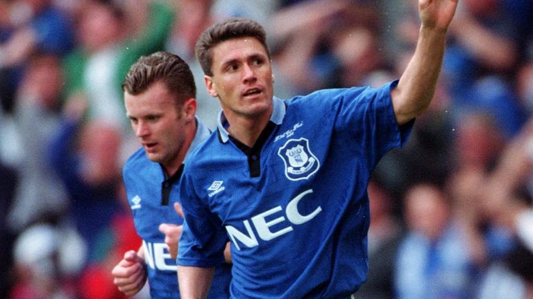 Match-winner Paul Rideout celebrates his strike in the first half at Wembley