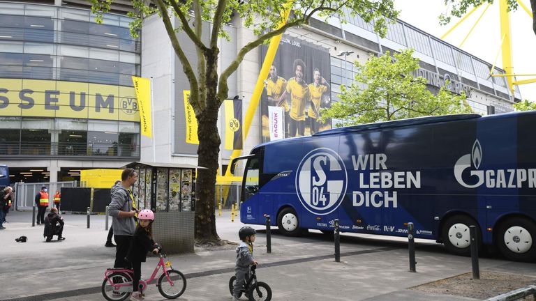 Schalke didn't face the usual hostility of being an away team