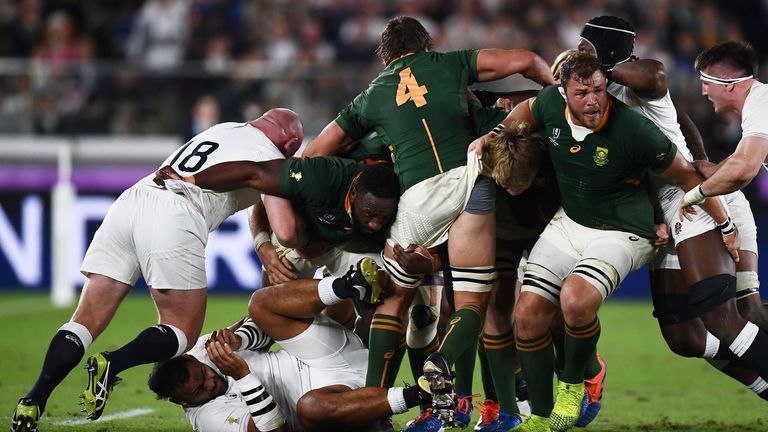 South Africa won the collision areas against England in the World Cup final