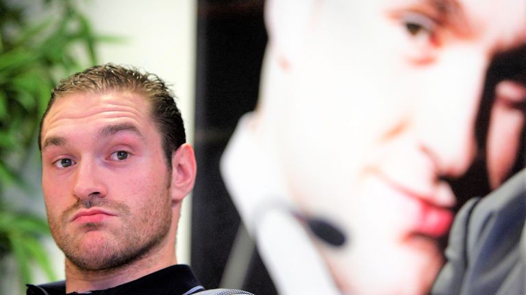 Tyson Fury had an early sparring session with Rogan