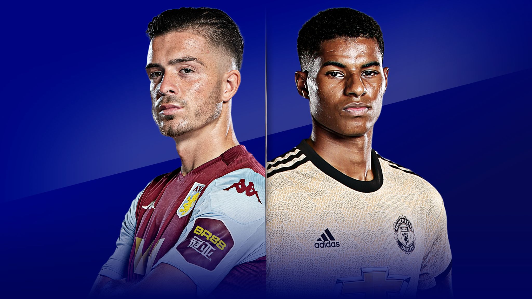 what channel is aston villa vs man united on