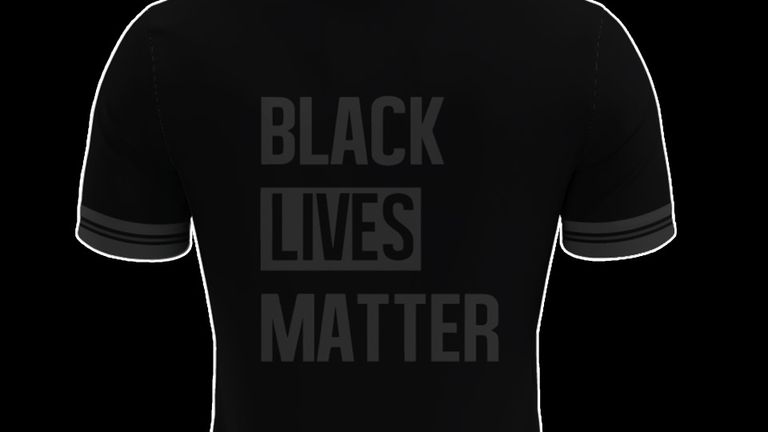 Warrington launched a shirt in support of the Black Lives Matter movement