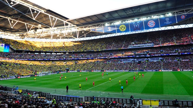 Wembley last hosted the Champions League final in 2013
